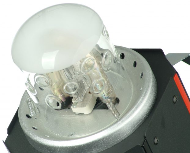 flashtube met glas